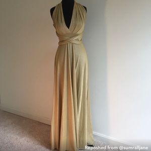Gold Von Vonni medium transformer dress gold never worn